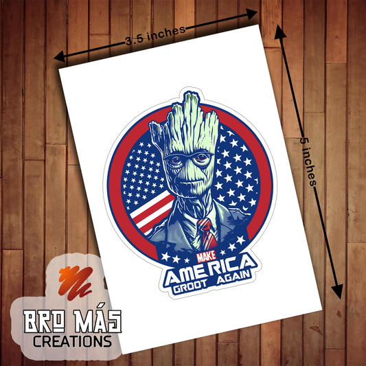 Make America Groot Again Suit Up Sticker